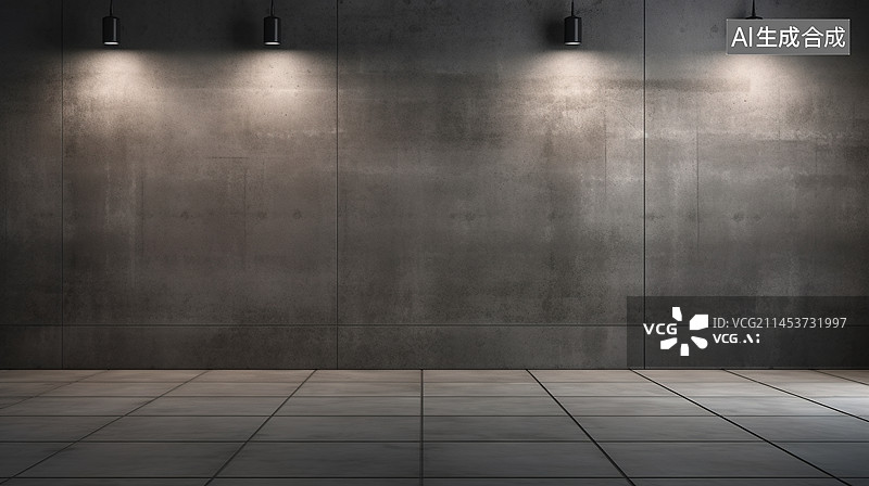 【AI数字艺术】混泥土建筑空间3D渲染图片素材