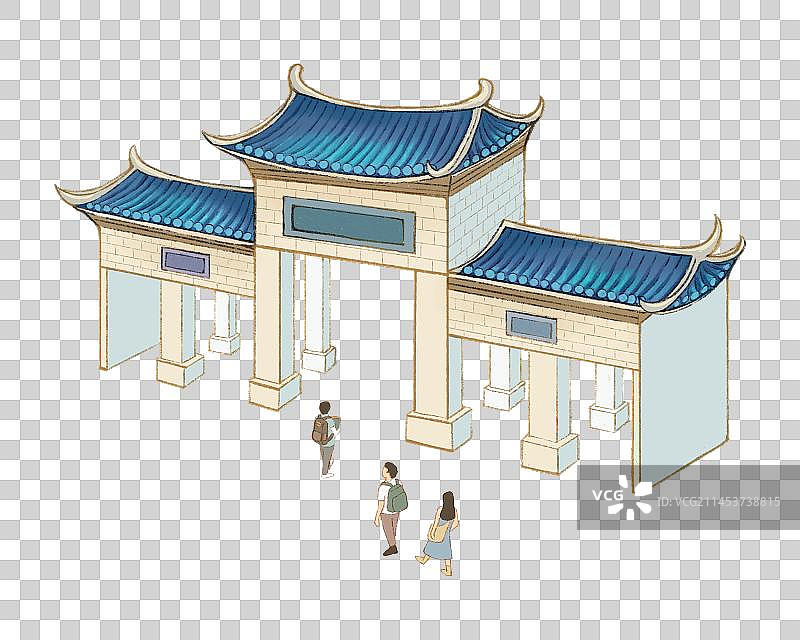 岭南顺德插画图片素材