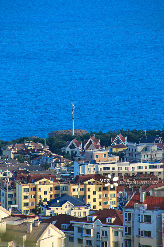 青岛崂山区城市风景图片素材