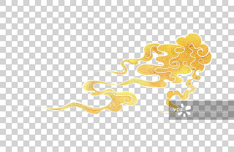 中国风金色祥云素材图片素材