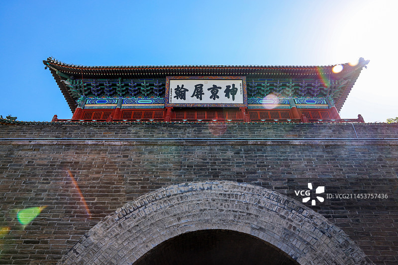 全国文保河北省张家口市宣化区镇朔楼图片素材