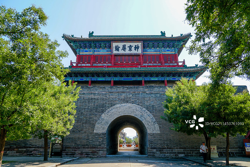 全国文保河北省张家口市宣化区镇朔楼图片素材