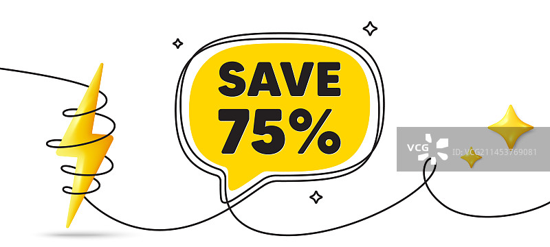 节省75%的销售折扣优惠价格图片素材