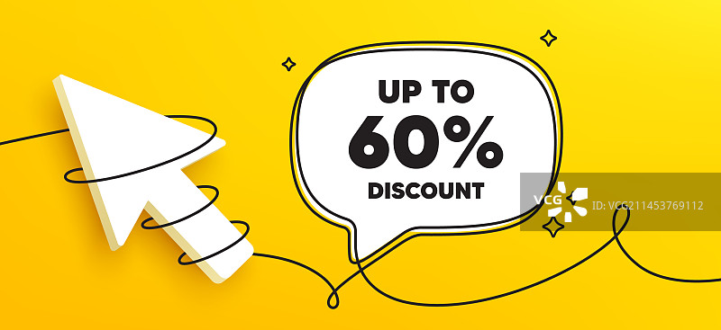 高达60%折扣促销优惠价格标志图片素材