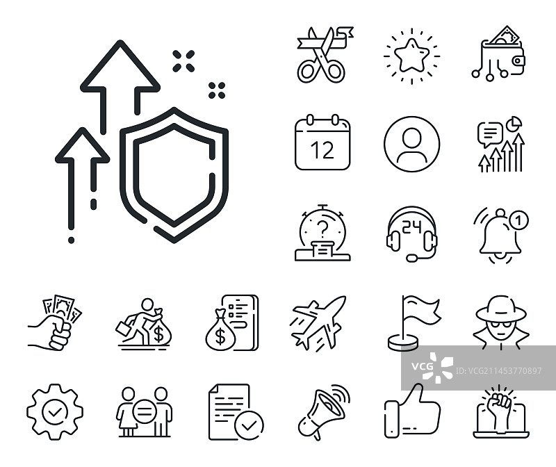 提高安全线图标，增强隐私标志图片素材