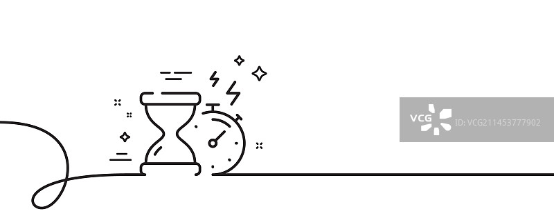 沙漏计时器线条图标秒表时间标志图片素材