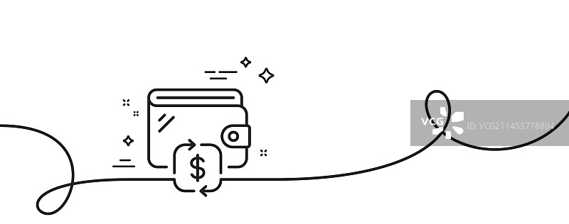 钱包线条图标 转账 金钱钱包标志图片素材