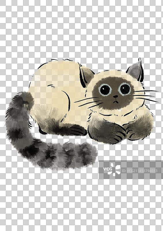 猫咪插画元素图片素材