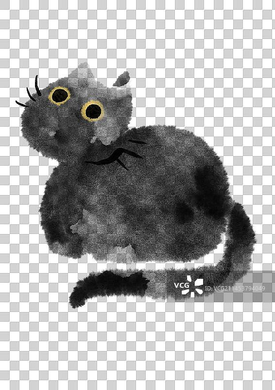 猫咪插画元素图片素材