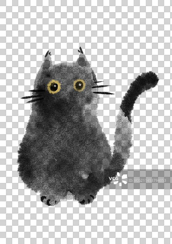 猫咪插画元素图片素材