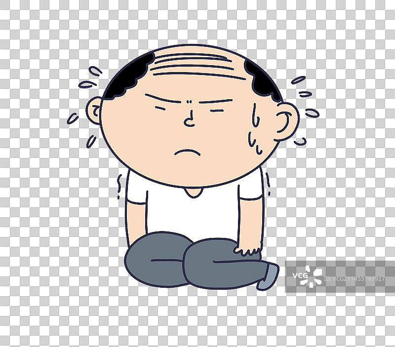 元素：秃顶的人物图片素材
