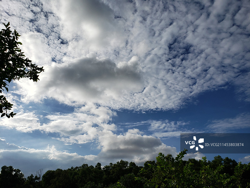 金钟湖公园 台风影响，下了近十天的雨，雨过天晴，云层厚、特别。图片素材