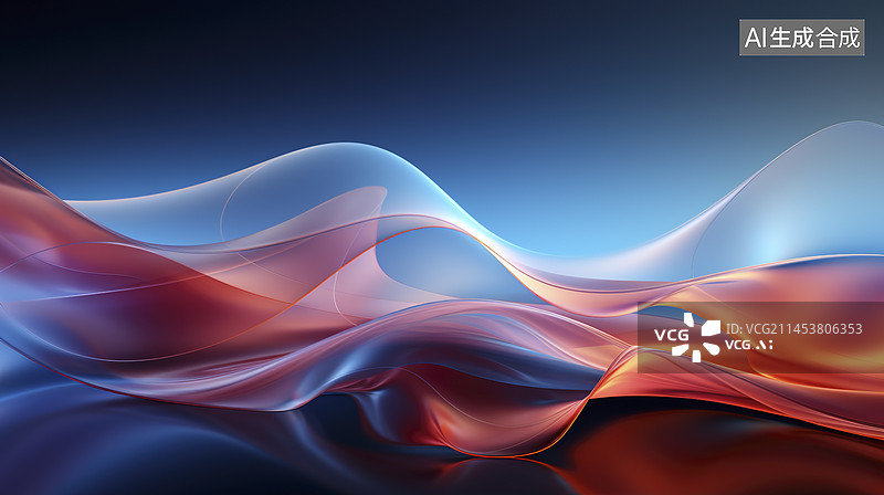 【AI数字艺术】荧光流体波动背景图图片素材