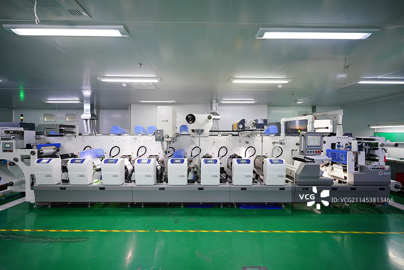 机组式全自动柔性印刷机图片素材