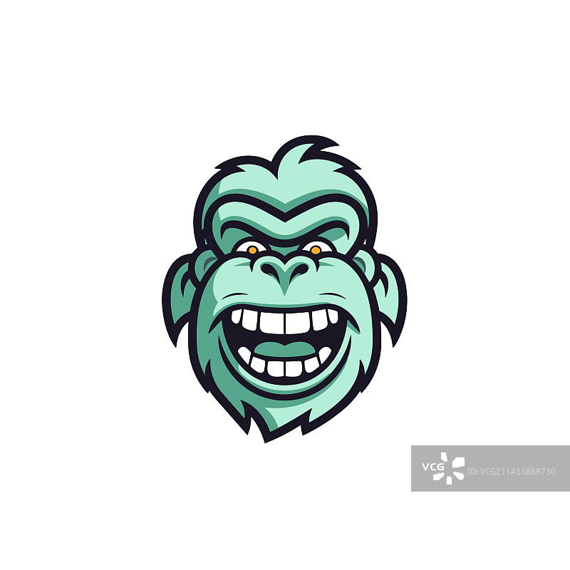 手绘可爱卡通大猩猩图片素材