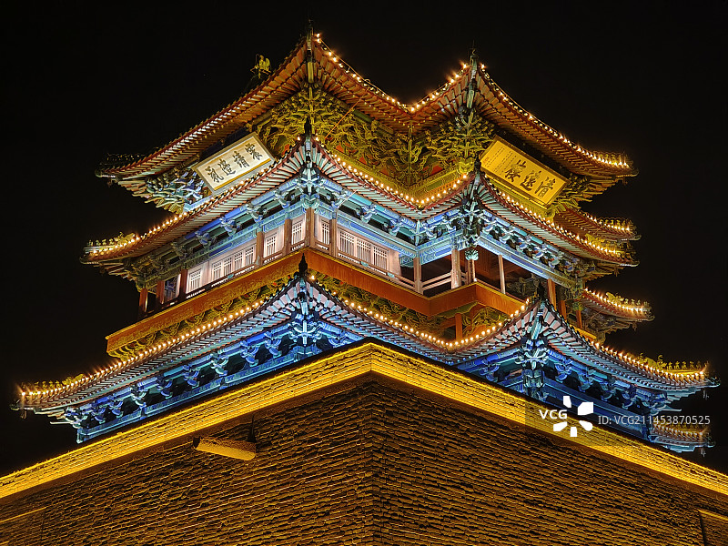 全国文保河北省张家口市宣化区清远楼图片素材