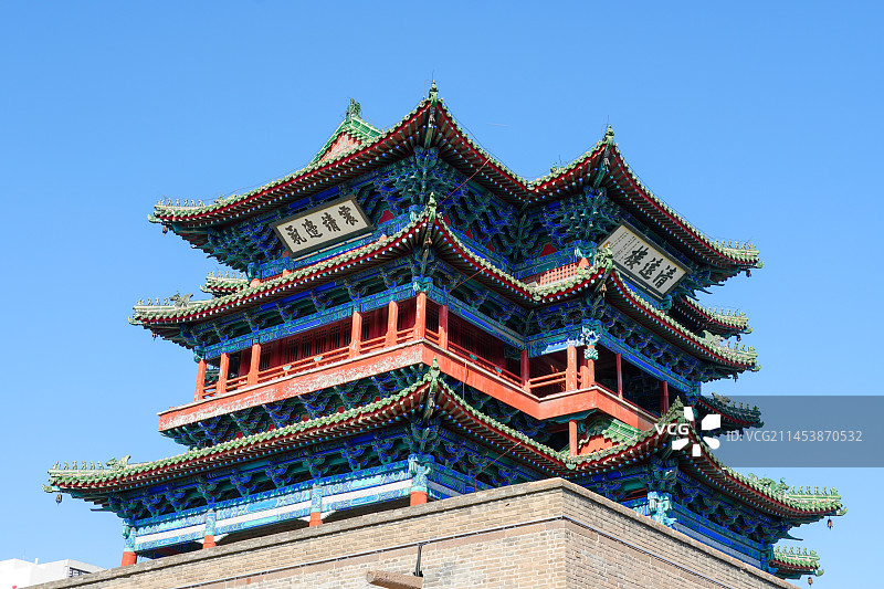 全国文保河北省张家口市宣化区清远楼图片素材