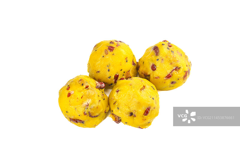 白底上的大黄米窝窝头图片素材