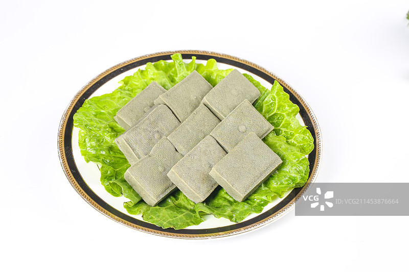 白底上的黑包浆豆腐图片素材