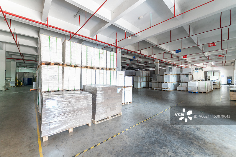 印刷包装原材料仓库图片素材
