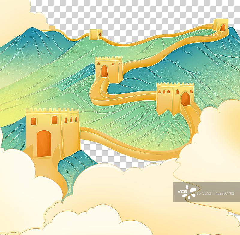 北京长城建筑风景图片素材