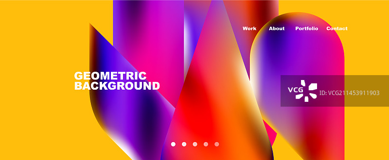 Glassmorphism登陆页背景模板图片素材