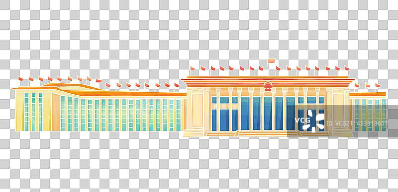 人民大会堂建筑元素图片素材