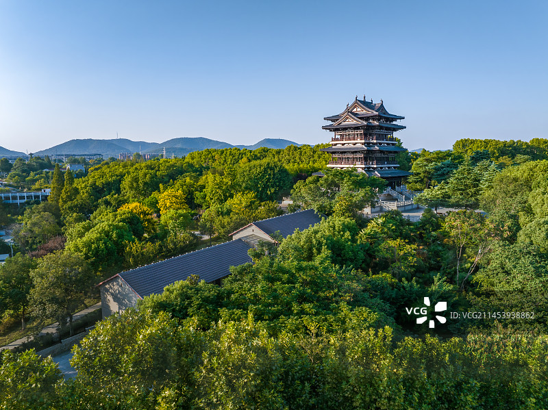 南京浦口凤凰山公园图片素材