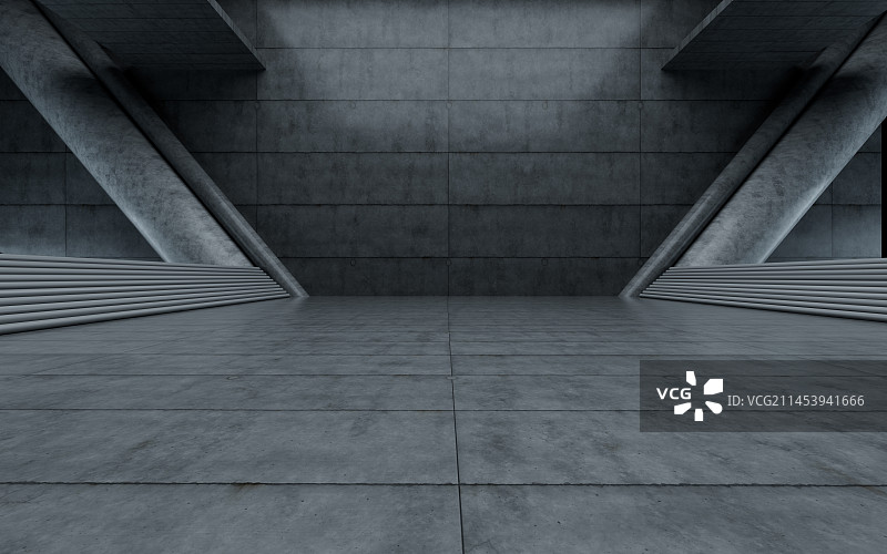 混凝土建筑空间图片素材