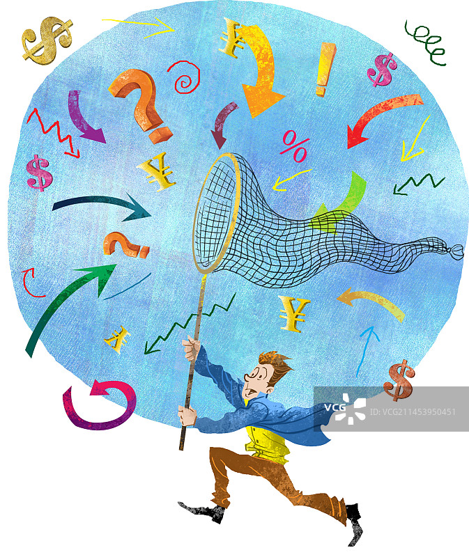 创造力，网，捕捉，机会，赚钱图片素材