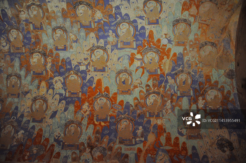 新疆博物馆克孜尔千佛洞壁画图片素材