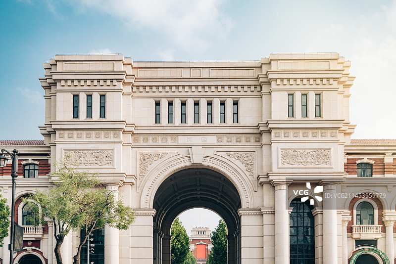 天津五大道历史街区欧式建筑图片素材