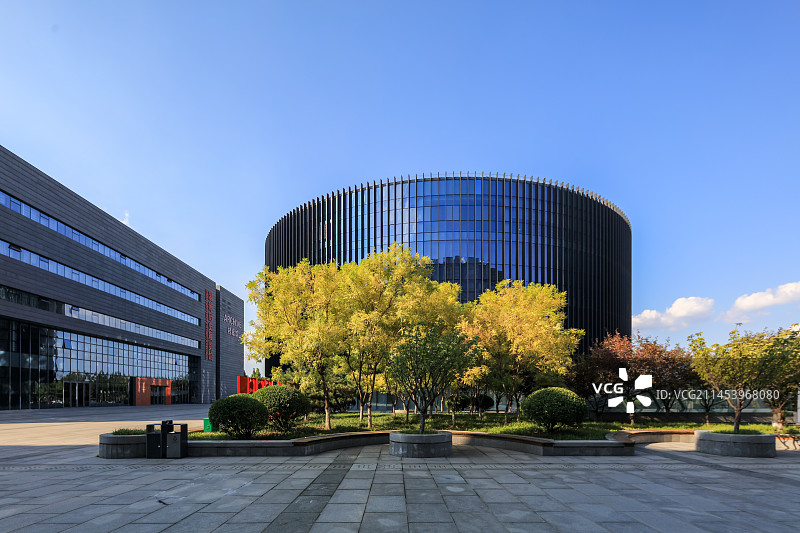 中国山东淄博市城乡规划展览馆外景图片素材