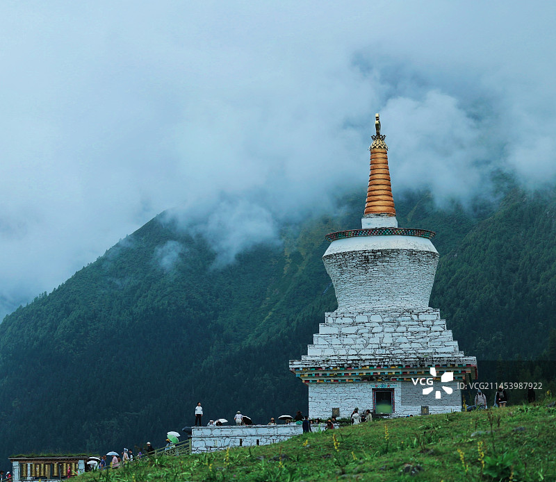 四姑娘山白塔景区图片素材