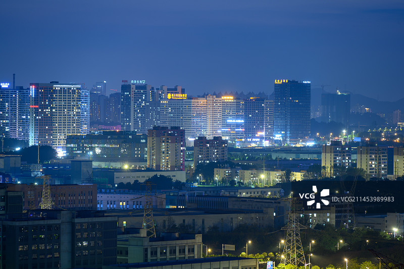 贵阳市贵州科学城夜景图片素材