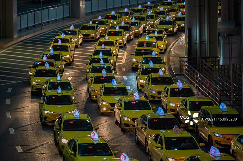 出租车机场候车厅图片素材