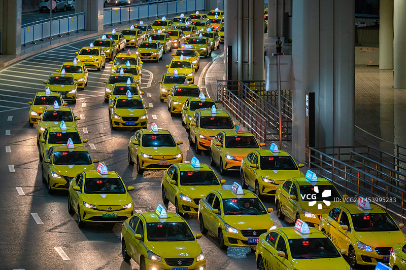 出租车机场候车厅图片素材