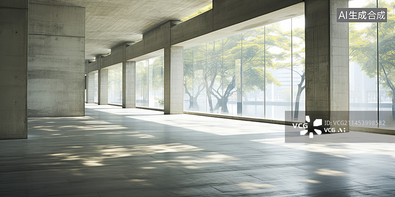 【AI数字艺术】城市现代建筑空间图片素材