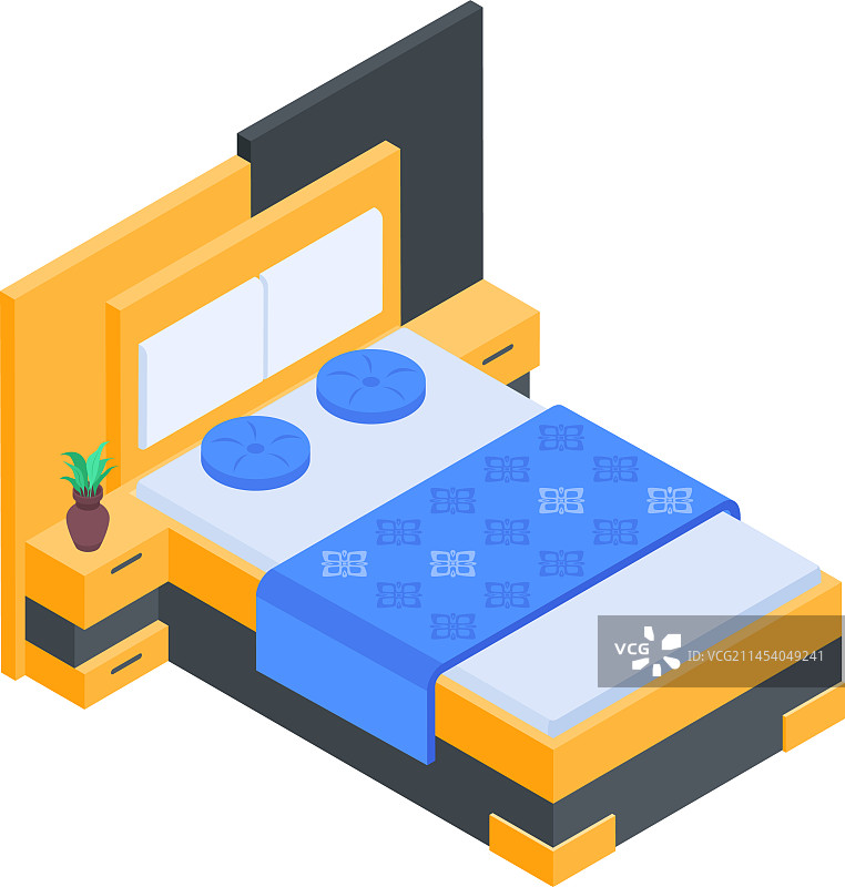 房间家具2.5D图标图片素材