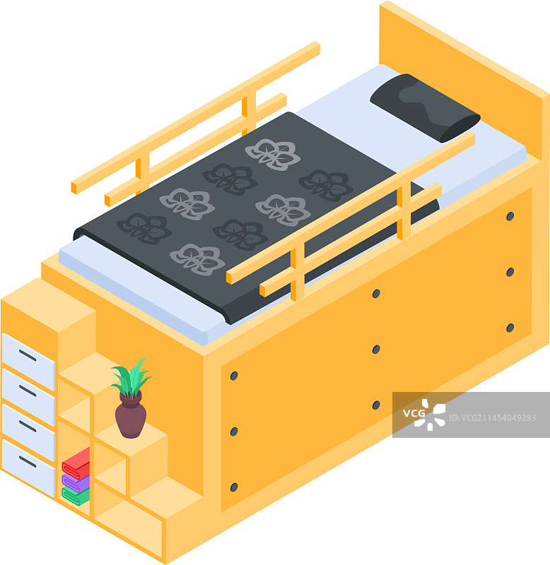 房间家具2.5D图标图片素材