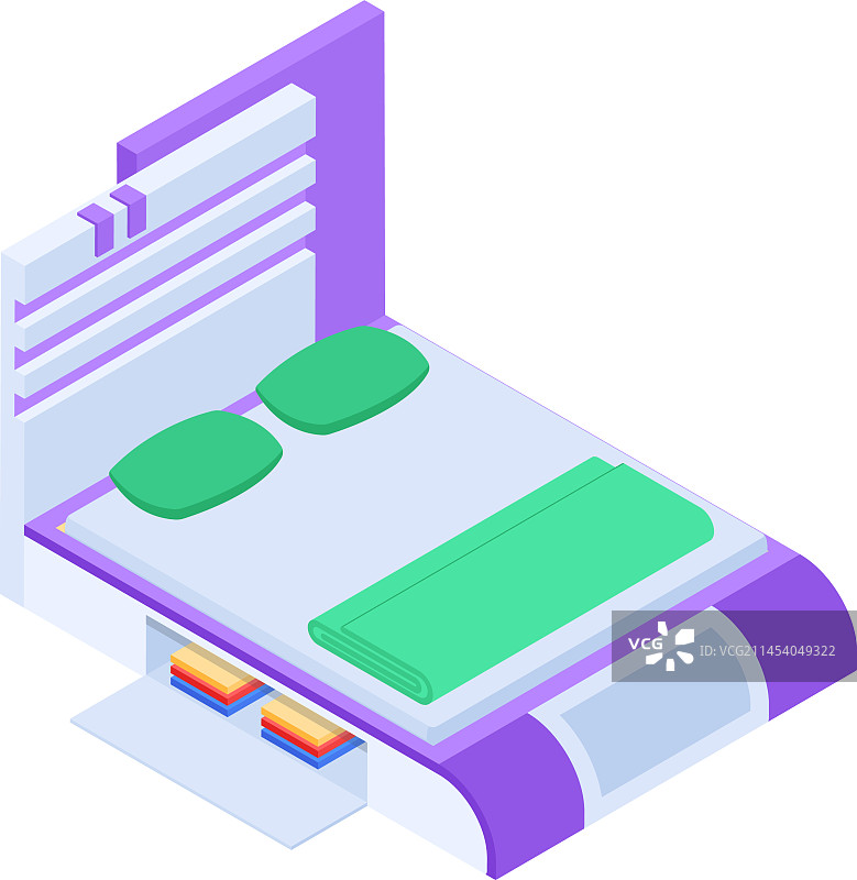 房间家具2.5D图标图片素材