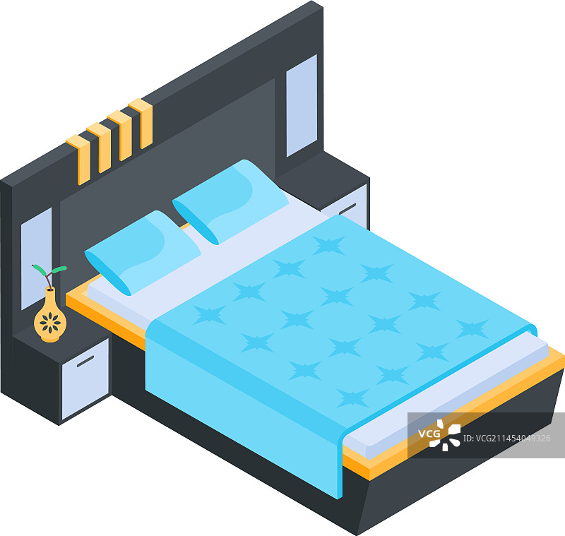 房间家具2.5D图标图片素材