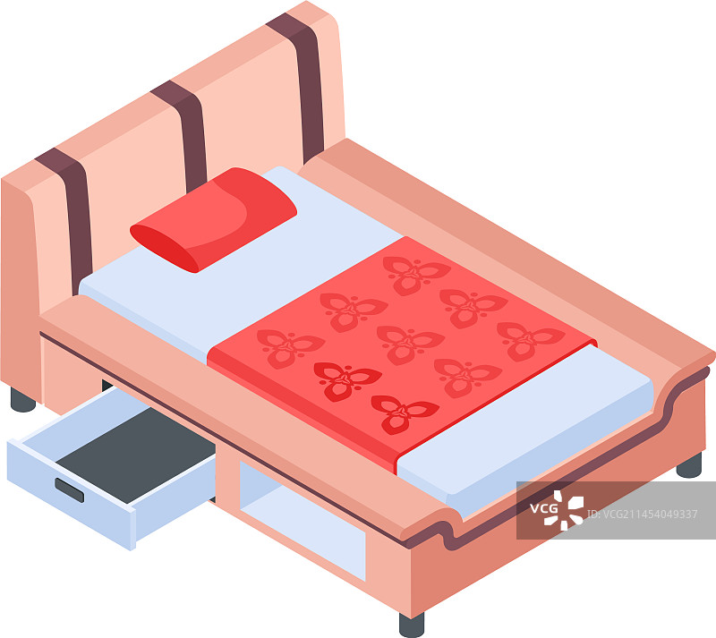 房间家具2.5D图标图片素材