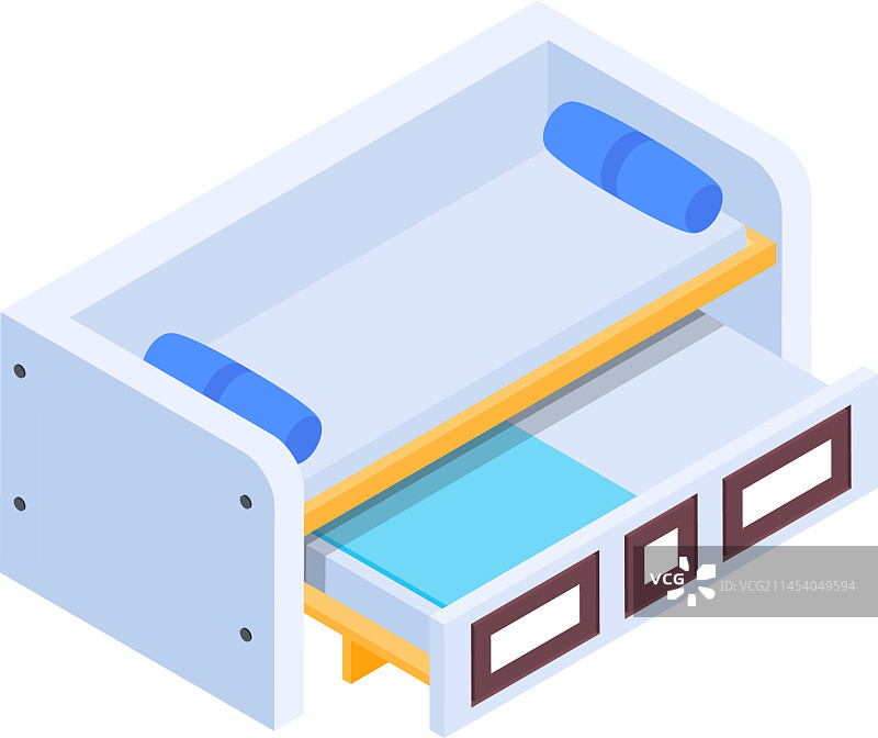房间家具2.5D图标图片素材