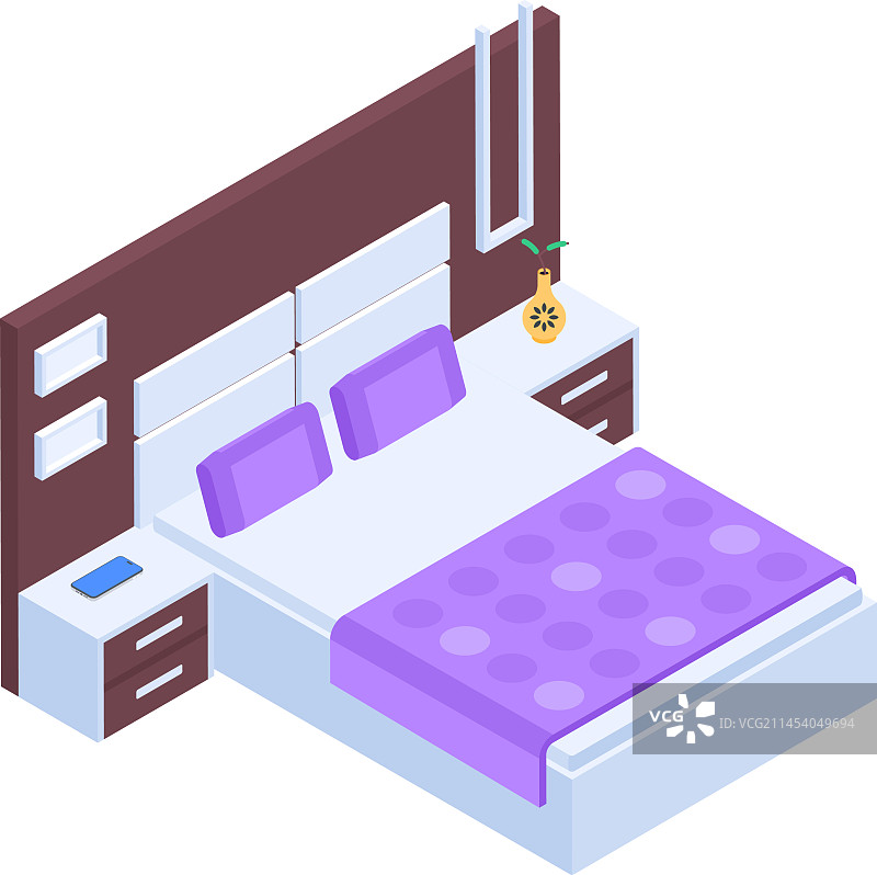 房间家具2.5D图标图片素材