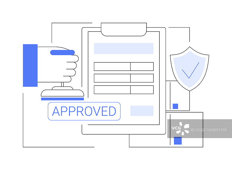 保险凭证抽象概念图片素材