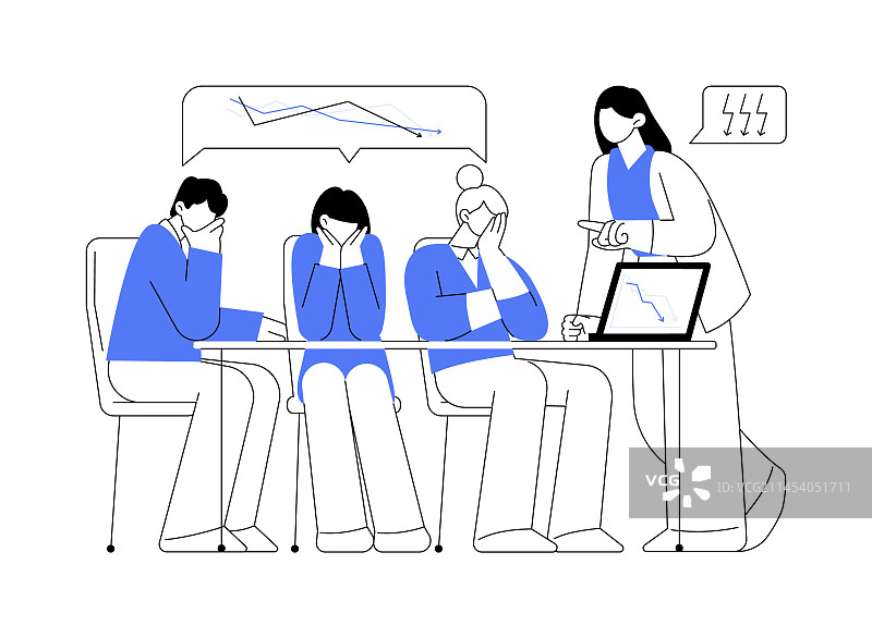 商业损失抽象概念图片素材