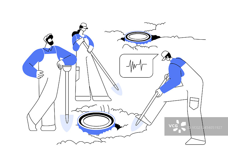 地震传感器抽象概念图片素材