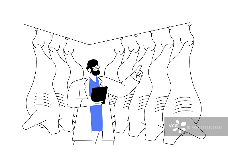 肉类冷藏抽象概念图片素材