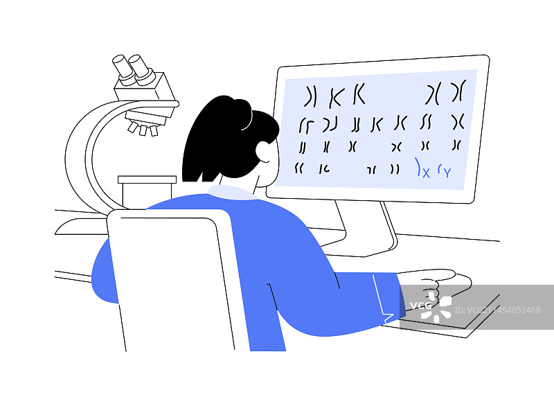 核型分析抽象概念图片素材